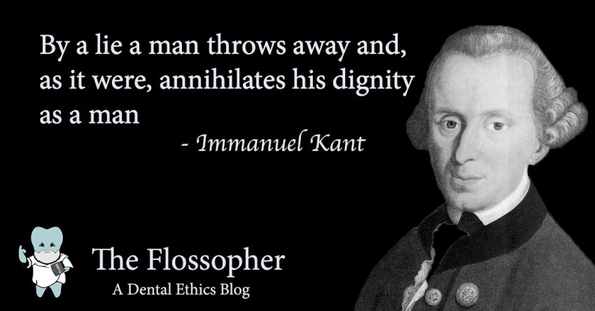 By a lie a man throws away and, as it were, annihilates his dignity as a man- immanuel kant
